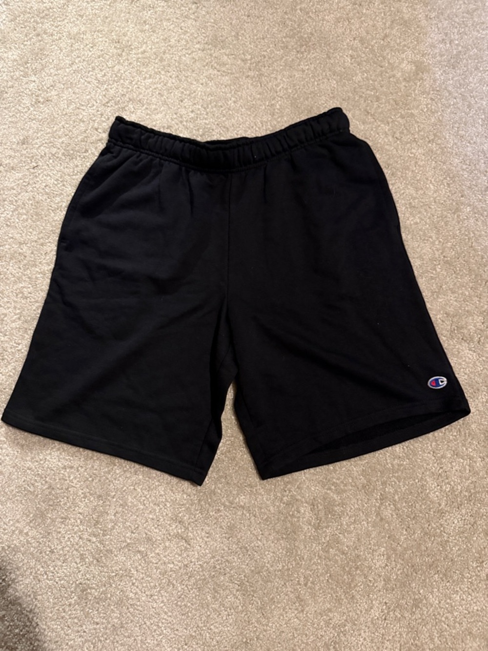 Champion Black Men's fleece Athletic Shorts